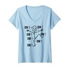 Womens Ow Ow Ow Ow Funny Character Humor Sketch V-Neck