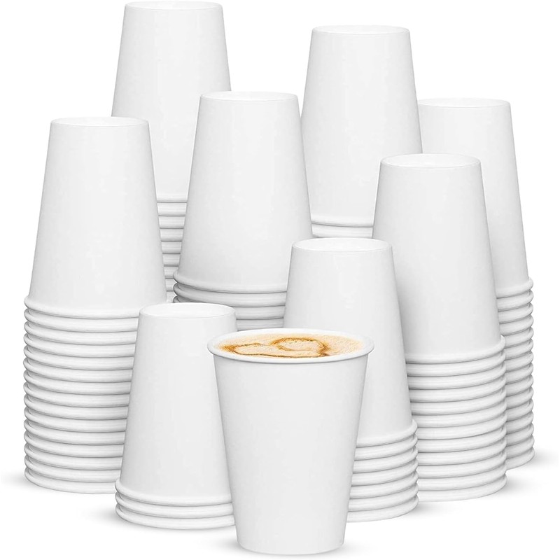 Disposable Paper Cups 8oz / 230ml, PACK OF 50 Single