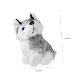 SUPVOX Husky Dog Plush Cute Stuffed Puppy Doll Soft Animal for Present Choice for Themed Parties Home Decoration Compact Design