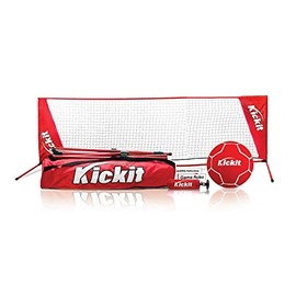 Kickit Soccer Tennis Game Set | Portable 6.5' Wide x 2' High Net & Soccer Tennis Ball | Play Outdoors, Indoors, Backyard, Beach (Portable Net 6.5 'W X 2'H) (Original 6.5' x 2')
