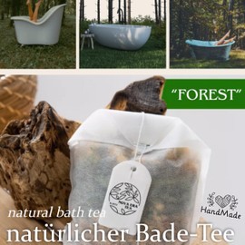 Nova Era Tea Natural Handmade Bath Tea | Aromatherapy, Natural Ingredients | Himalayan Salt, Essential Oils, Herbs - Skin Care, Relaxation, Spa Bath (Forest)