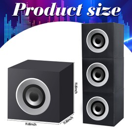 Fullhawl 6 Pcs 90s 80s Party Favors Boxes 11.8 x 11.8 x 11.8 Inch Boombox Table Centerpieces Decor Novelty Retro Party Decoration Gift 1980s 1990s Theme Hip Hop Party Favors for Treat Candy Supplies