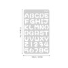 DOITOOL 20 Sheets Plastic Alphabet Stencils for Airbrush Painting Reusable