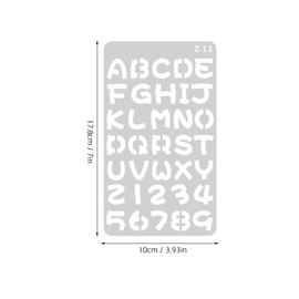 DOITOOL 20 Sheets Plastic Alphabet Stencils for Airbrush Painting Reusable Wall Art Templates for DIY Crafts Patterns for Creative Decor Easy to Clean Use