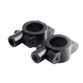 2 piezas de Abrazaderas de montaje en espejo de manillar, 7/8" abrazadera de montaje del manillar del espejo de la motocicleta para Moto, Bicicleta, Dirt Bike, ATV