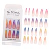 Minkissy 24pcs Gradient Nails for Nail Art Tips for Prom