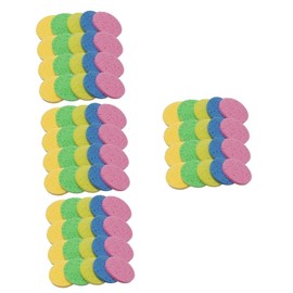 Baluue 4sets Round Face Powder Puff Compressed Facial Sponge Makeup Sponges Face Cleansing 30pcs*4