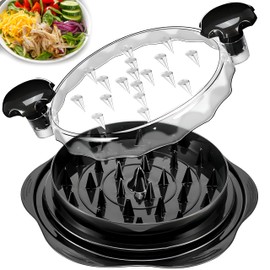 Chicken Shredder Tool Twist Large - 10'' Meat Shredder for Chicken Breast,Visible Kitchen Gadgets Meat Grinder Machine with Brush,Strong Anti-Slip Strip,BPA Free, Suitable for Pork Beef Chicken