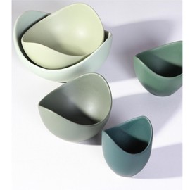 CiCixixi Salad Bowl Set, 5 Packs Ceramic Bowls Set Lotus Fruit Salad Cereal Bowl Home Decorative Bowl Dishwasher & Microwave Safe Porcelain Bowls for Home and Restaurant