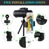 80*100 Zoom HD Monocular Telescope Day/ Night Vision BAK4 Starscope