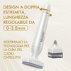 Derma Stamp, Dermastamp Regolabile 0-3mm 120 Titanio Aghi + 64