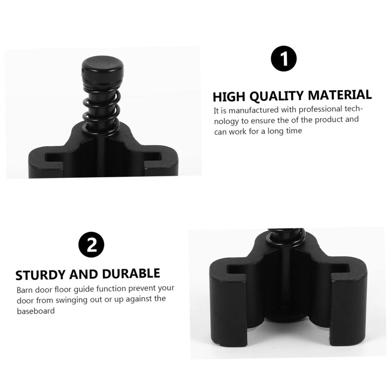 SHINEOFI 1Pc Spring Barn Door Stopper Easy Install No Drill