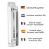 K-Pro Stainless Steel Nail File - Professional Manicure & Pedicure