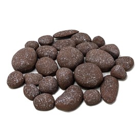 Midwest Hearth Ceramic Stone Set for Gas Fire Pits and Fireplace (25 Pieces) (Tweed)