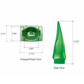 1 - 'fits Esco Super V' Excavator Tiger Rock Bucket Tooth & Pin - V19VY, V23PN