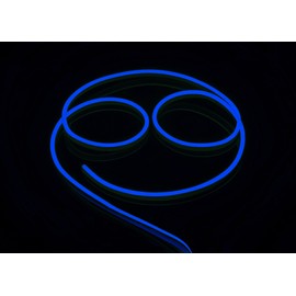 CBConcept ETL Listed 120 Volt LED NEON Flexible Lighting Strip, 20 Feet, BLUE, Waterproof Resistant, Accessories Included - Ideal For Indoor Outdoor Lighting Ready to plug to shine