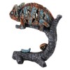 Chameleon Statue Sculpture Resin Chameleon Wild Animal Figurine Ornament for