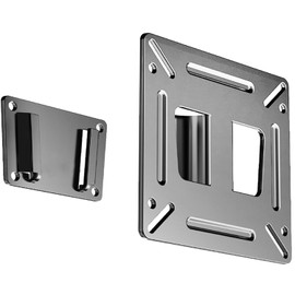 Nuyoah Monitor Wall Mount for 14”-27” TVs LED LCD Flat Screen, Small TV Mount for Computer Monitors, RV TV Mount Camper Fixed Low Profile with 100x100mm VESA Mount, Hold up 33lbs