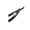Black Metal Matte Finish Cut Throat Single Edge Blade Shaving
