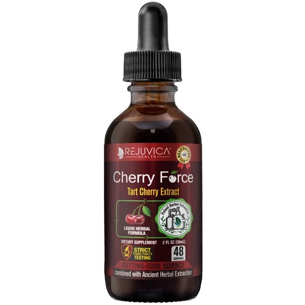 Cherry Force - Real Tart Cherry | All-Natural Liquid Solution for 2X Absorption | Uric Acid & Inflammation Support