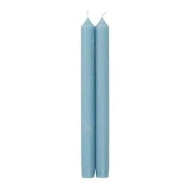 Caspari Straight Taper Candles in Stone Blue - 2 Per Package