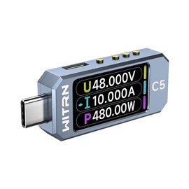 USB Power Meter PD 3.1 Type-c Tester Digital Multimeter DC 48V 11A Current Tester Voltage Detector DC 48V 11A PD 2.0/3.0 3.1QC 2.0/3.0/4.0 pps Trigge C5