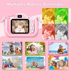Cámara para Niños,Cámara Digital para Niños,con Pantalla 2.0 IPS HD con Tarjetas de Memoria 32G Cámara para Niños,1080P HD y Pantalla,Juguetes para Ni