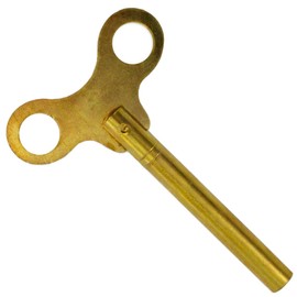 Extra Long Brass Universal Clock Winding Key for Antique Vintage Clocks - Key for Mechanical Clock (Key No. 3-3.00mm I.D.)