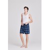 Jveyvth Men's Plaid Pajama Shorts Relaxed Fit Lounge Pants with