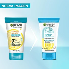 Garnier Express Aclara Limpiador Profundo Exfoliante Anti Acne con Ácido Salicílico para Piel con Tendencia al Acné, 150ml