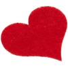 Glorex Felt Heart, red, 4 cm