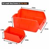 Wallmaster 8-Bin Storage Bins Garage Rack System 2-Tier Orange Tool