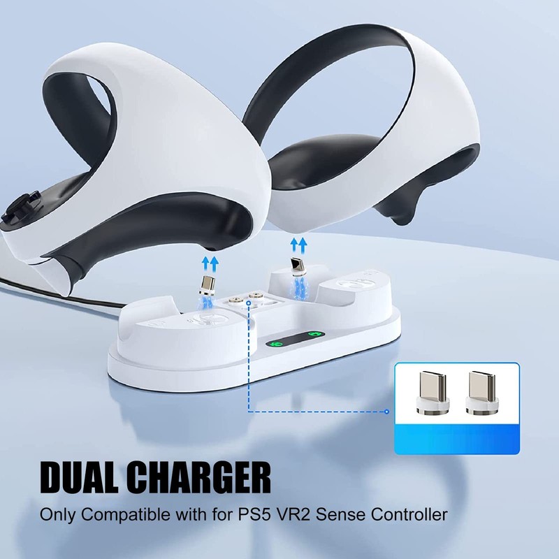 Controller Charging Station for VR2, Dual Charging VR2 Controller Charging