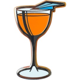 Classic Cocktail Cute Enamel Pins for Bartender Aprons, Jackets, Backpacks and Purses, Shirt and Suit Lapels, Button Badges Brooch Fashion Jewelry (Paper Plane)