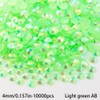 10000pcs 4mm Light greenABbedazzling gem Flatback Rhinestones Bulk Colorful Rhinestones