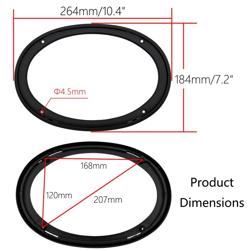 Fuhengli 6" x 9" Speaker Grill Covers, Car Speaker Subwoofer