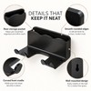 Wall-Mounted Hair Dryer Holder for Bathroom Storage – No-Drill Organizer