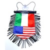 Italian American Flag Rearview Mirror Hanging Accessory – Celebrate Italy