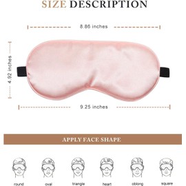 Sleep Mask Silk Eye Mask for Sleeping, Super Soft Blackout Eye Mask for Women Men, Adjustable Straps, Suitable for Travel, 3 Pack, Black-Purple-Navy