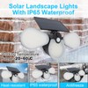 Solar Garden Lights Professional Waterproof 3 Heads Rotation High Power
