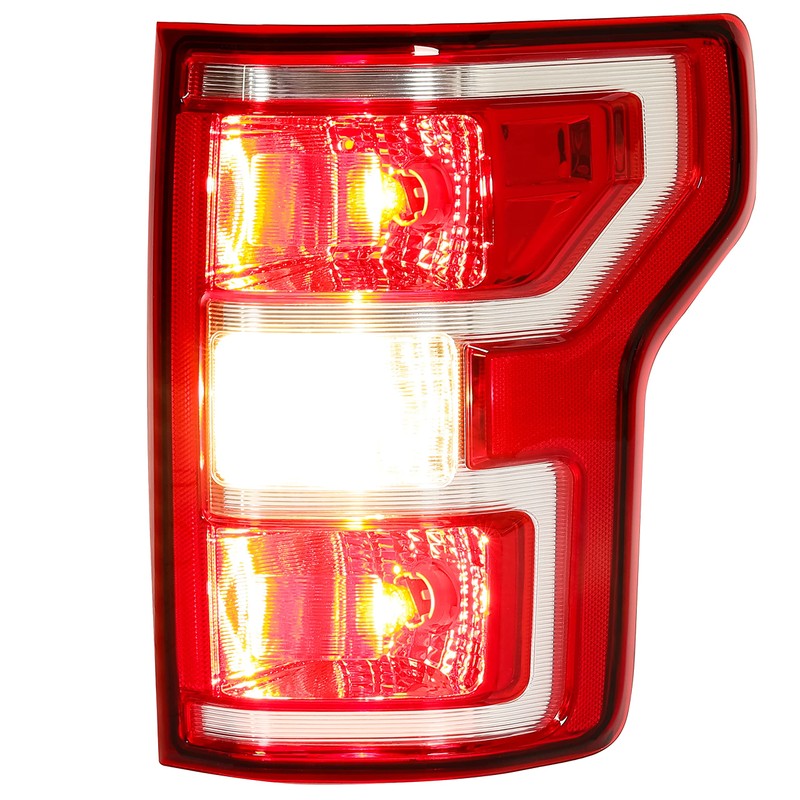 KUAFU Rear Right Tail Light W/Bulbs Compatible with 2018-2020 Ford