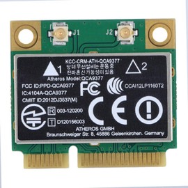 QCA9377 Network Card, Wireless WiFi Card, 2.4 GHz/5GHz Dual Band, Transfer Rate 433 Mbps Network Card, Bluetooth 4.2 NGFF Card for Windows 7/10 Desktop, Laptop, Industrial Control Board