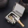 Portable Ashtray, VOVCIG Pocket Ashtray Windproof Ashtray with Lid Stainless
