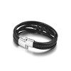 Zysta Men's Leather Bracelet Infinity Sign Bracelet Infinity Wrap Bracelet