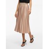Vila Female Midi Skirt, Pleated, Sandshell
