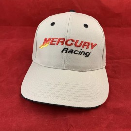 Mercury NEW Mercury Racing Beige Adjustable Baseball Cap Dockstore Boat Hat