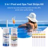 100 Pcs Hot Tub PH Test Strips,3 in 1 Water