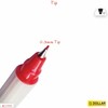 Dollar Wow Fineliner Pens, RED, Fine Tip (0.3mm), Pack of