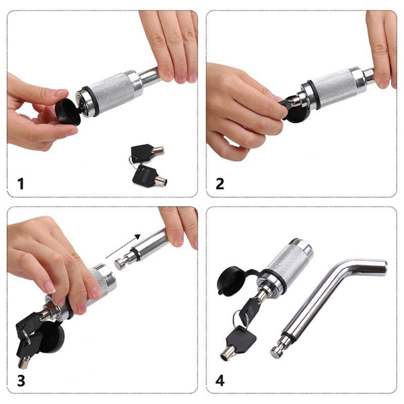 5/8in Bent Pin Lock Carbon Steel Trailer RV Accessory for