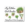 Garden Metal Sign Gift – My Kitchen Herb Garden –